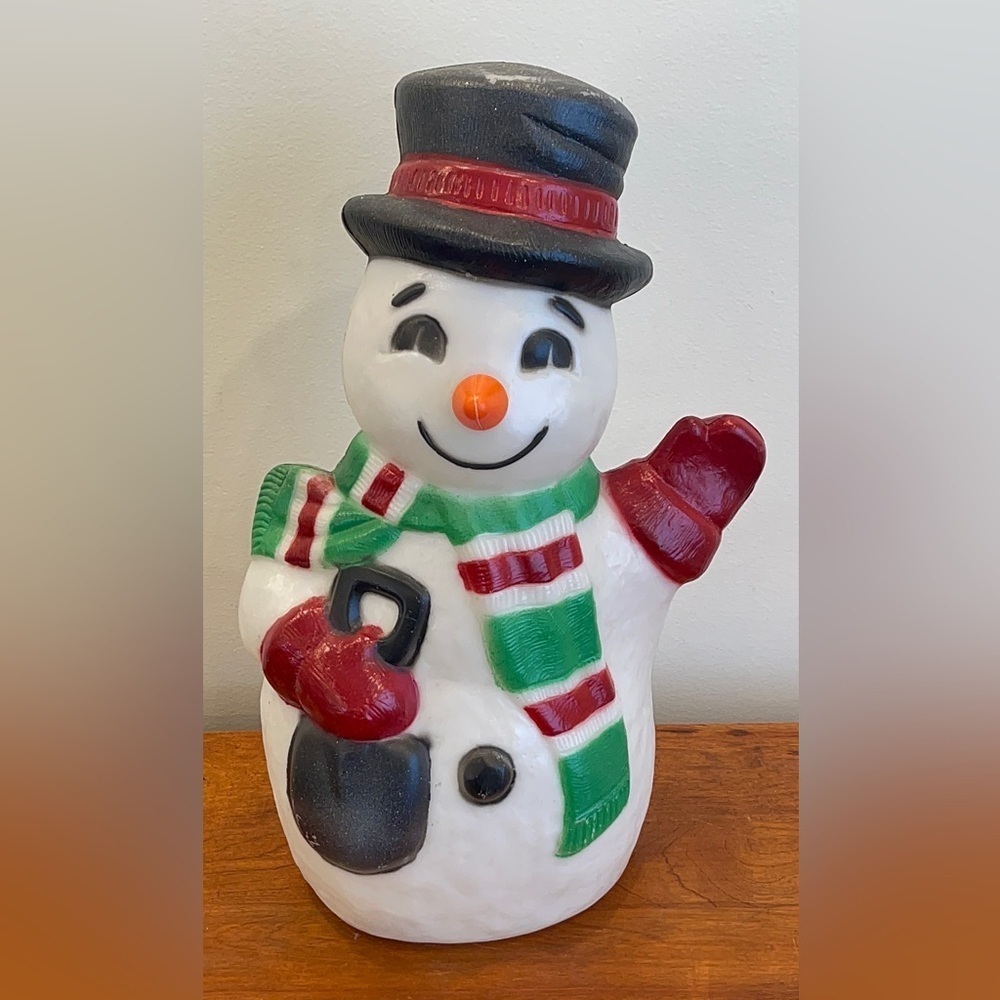 TPI Canada || Blow Mold Snowman with Red Mittens | Christmas tabletop snowman
